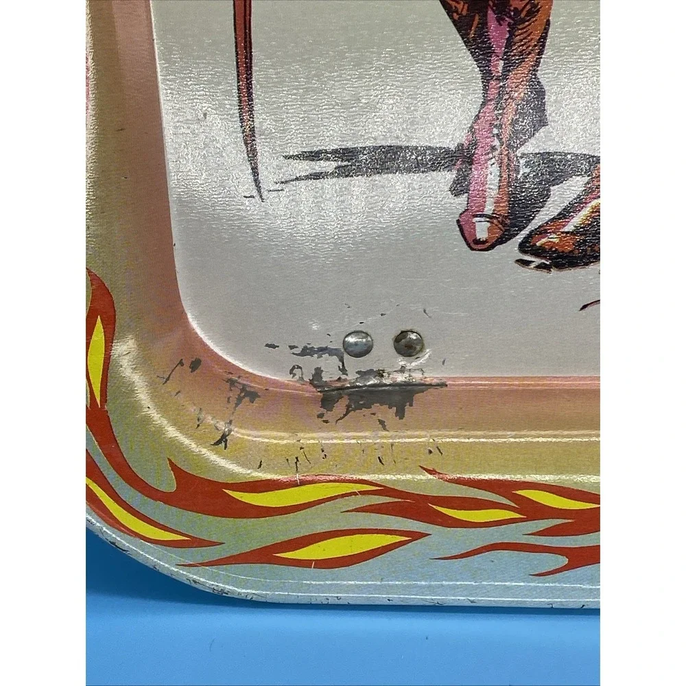 Vintage 1982 Masters of the Universe MOTU Metal TV Tray He-Man Mattel Orko Teela